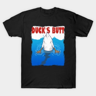 Retro 90s Movies Duck Butt Pun Meme Men Women Funny Duck T-Shirt